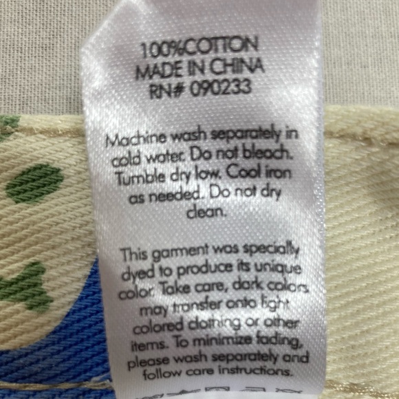 PacSun ultra high rise flare carpenter butterfly floral jeans sz 26 - Picture 10 of 13